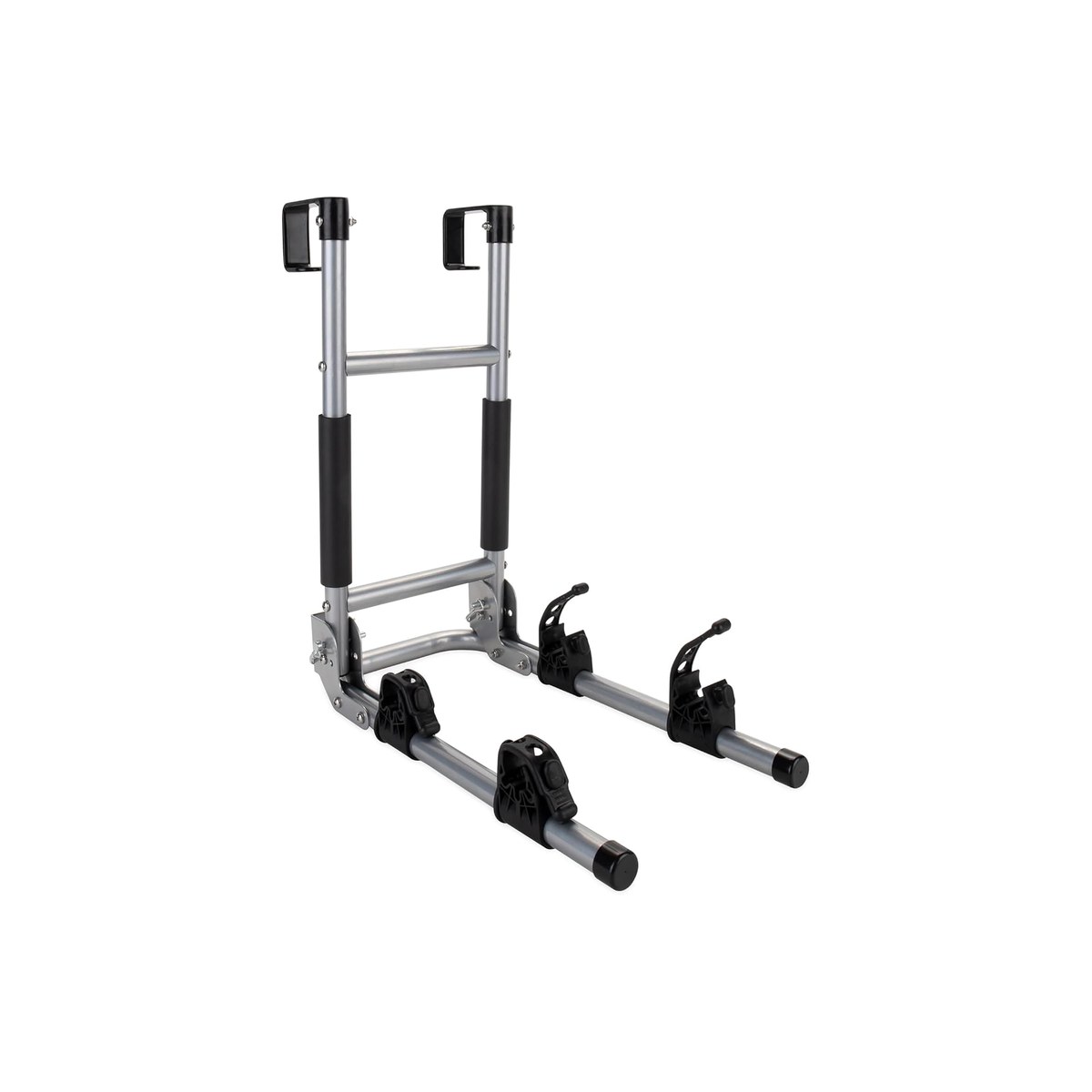 Camco RV Ladder Mount Bike Rack, Holds 2 Bikes, 60 lb Total Capacity, Heavy-Duty Steel, Folds for Storage (ASIN B06XRFFGQL)